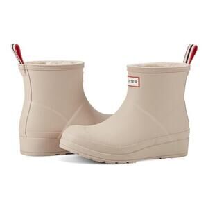 Hunter Women's PLAY Insulated Short Rain Boots, Light Brown Size 9